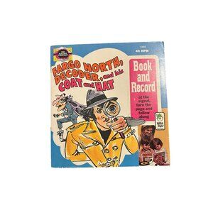 Fargo North Decoder Book & 45 RPM Record 24-Page Storybook Vintage 1986 Peter Pa